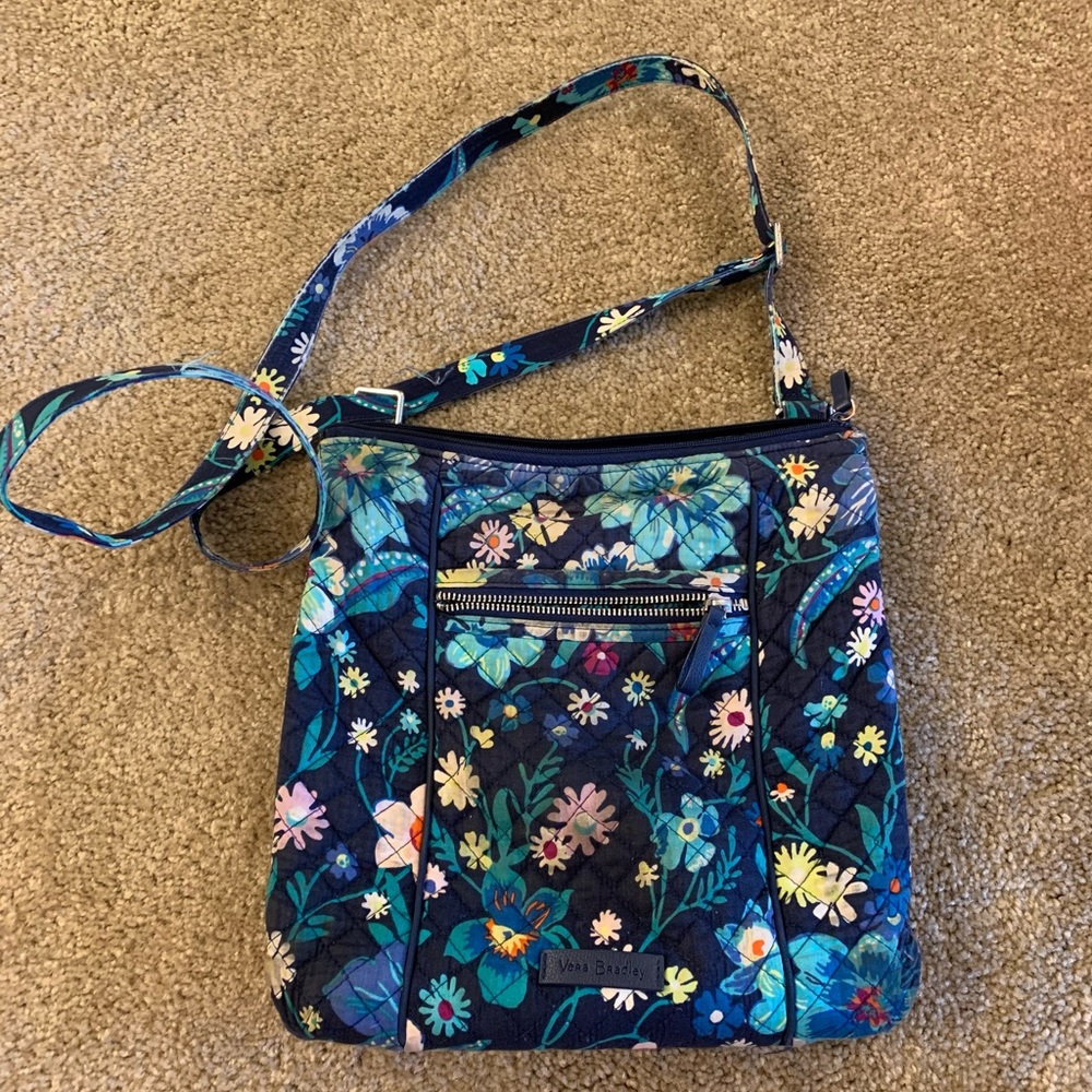 Blue Vera Bradley hipster purse